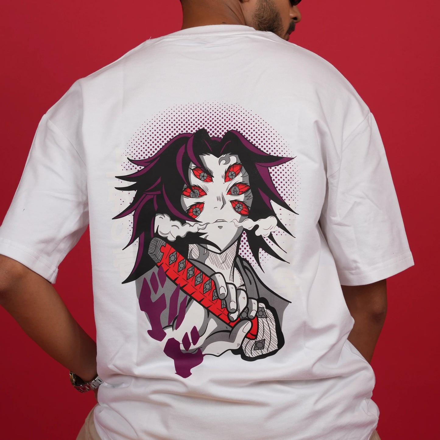 Kokushibo Demon Slayer Anime Oversized Tee