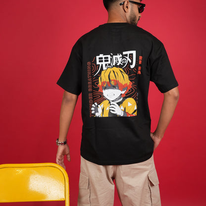 Zenitsu Demon Slayer Anime Oversized Tee