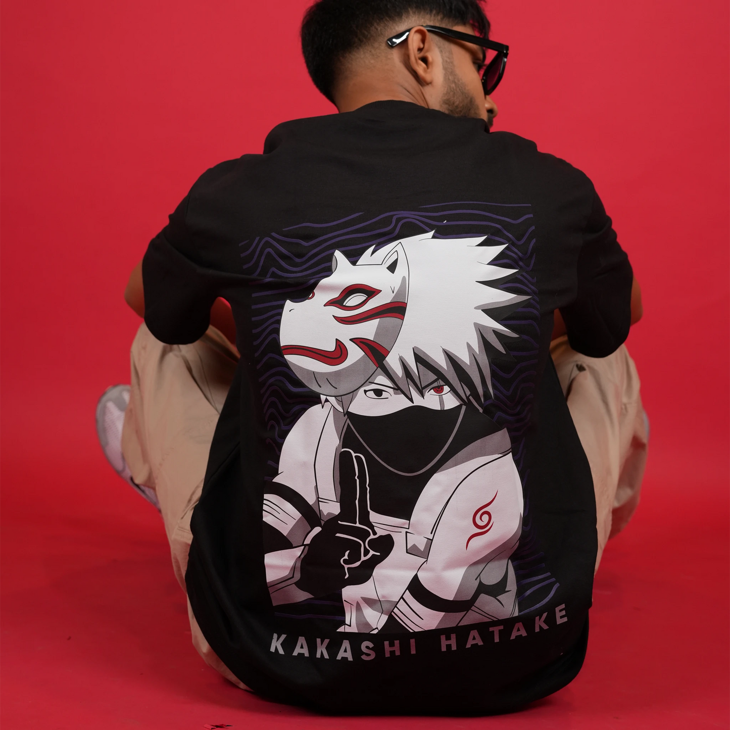 Kakashi The Copy Ninja Anime Oversized Tee